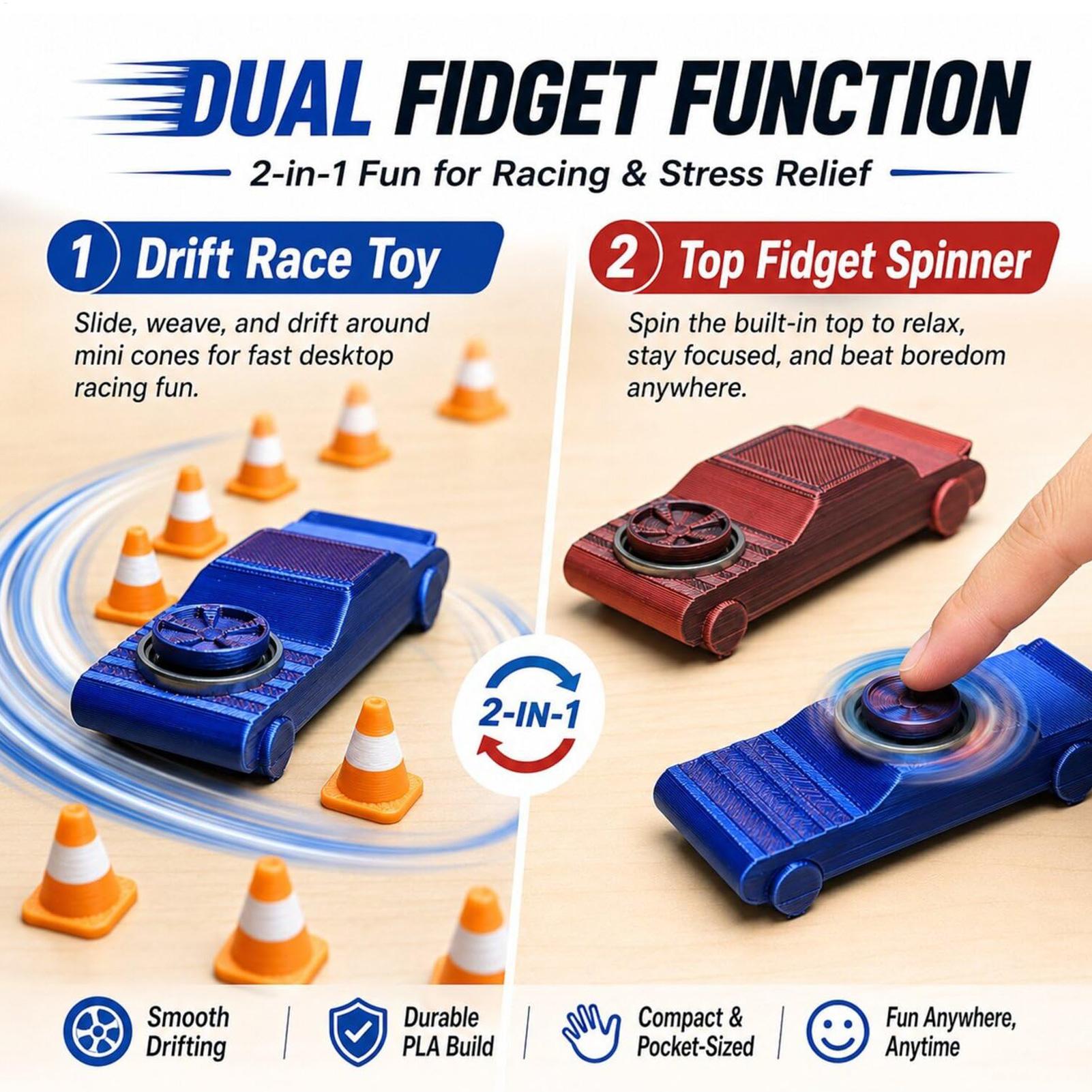 Mini Pocket Drift Car Fidget T - Model Kit Car recension och pris