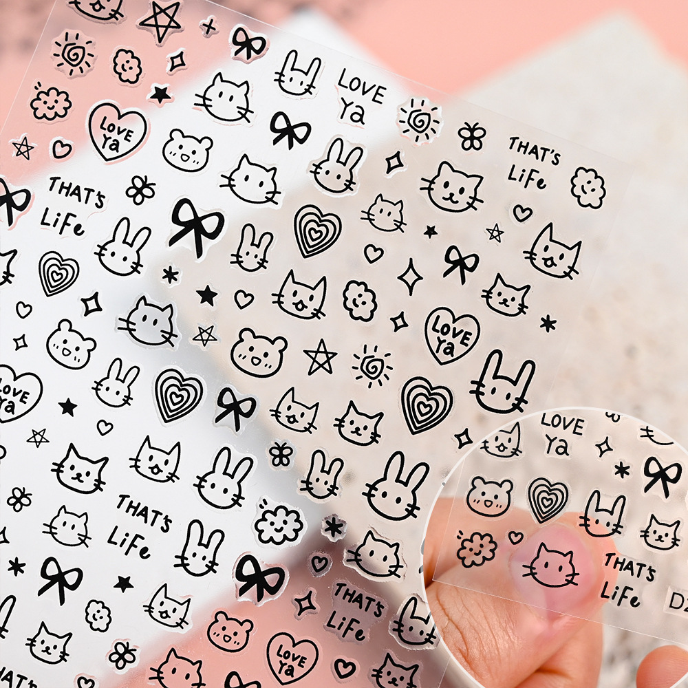 6/12Pcs Black Cat Stickers for - Waterslide Decal Paper recension och pris