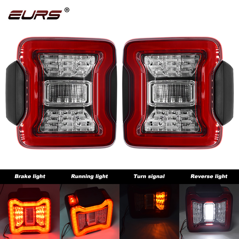 2PCS Car LED Tail Light Assemb - Model Kit Jeep recension och pris