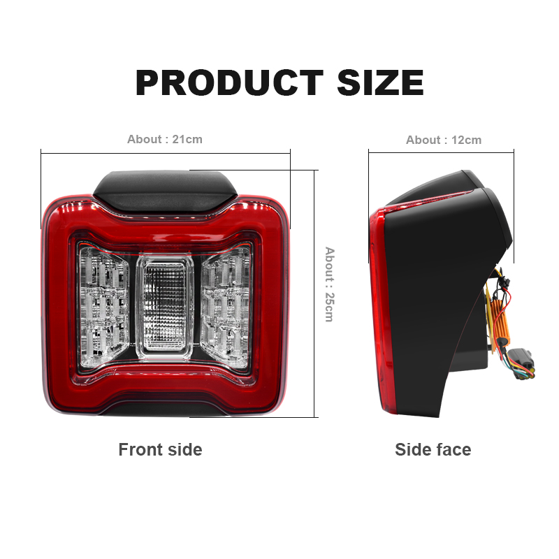 2PCS Car LED Tail Light Assemb - Model Kit Jeep recension och pris