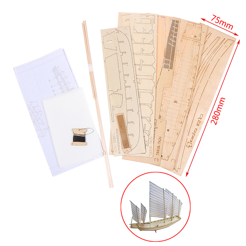 1pcs Chinese sand boat wooden  - Model Kit Entry Grade recension och pris