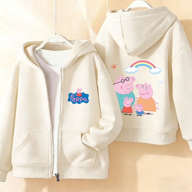 Peppa Pigs Kids Zipper Hoodies - Model Kit Varnish recension och pris