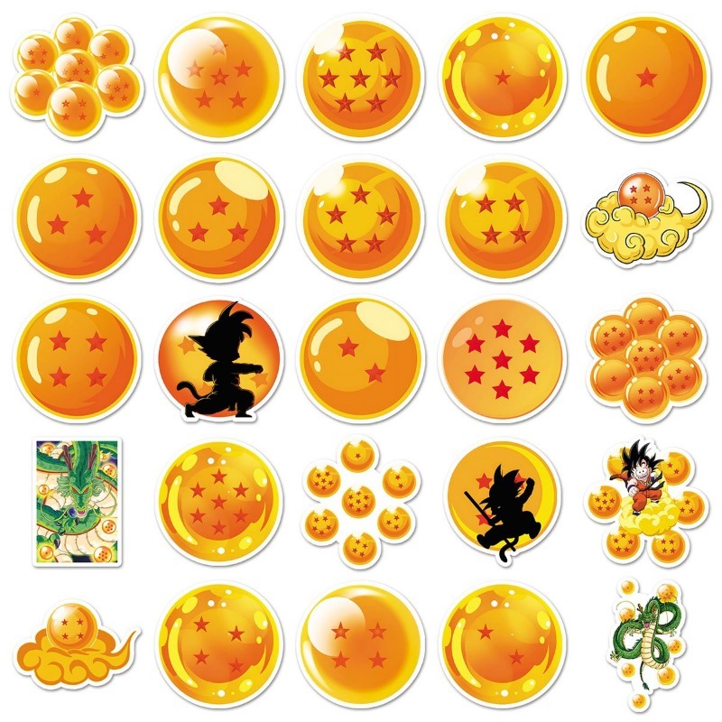 50pcs Dragon Ball PVC stickers - Model Kit Dragon Ball recension och pris