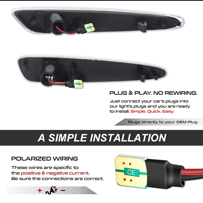 iJDM Front Rear Bumper LED Sid - Model Kit Led recension och pris