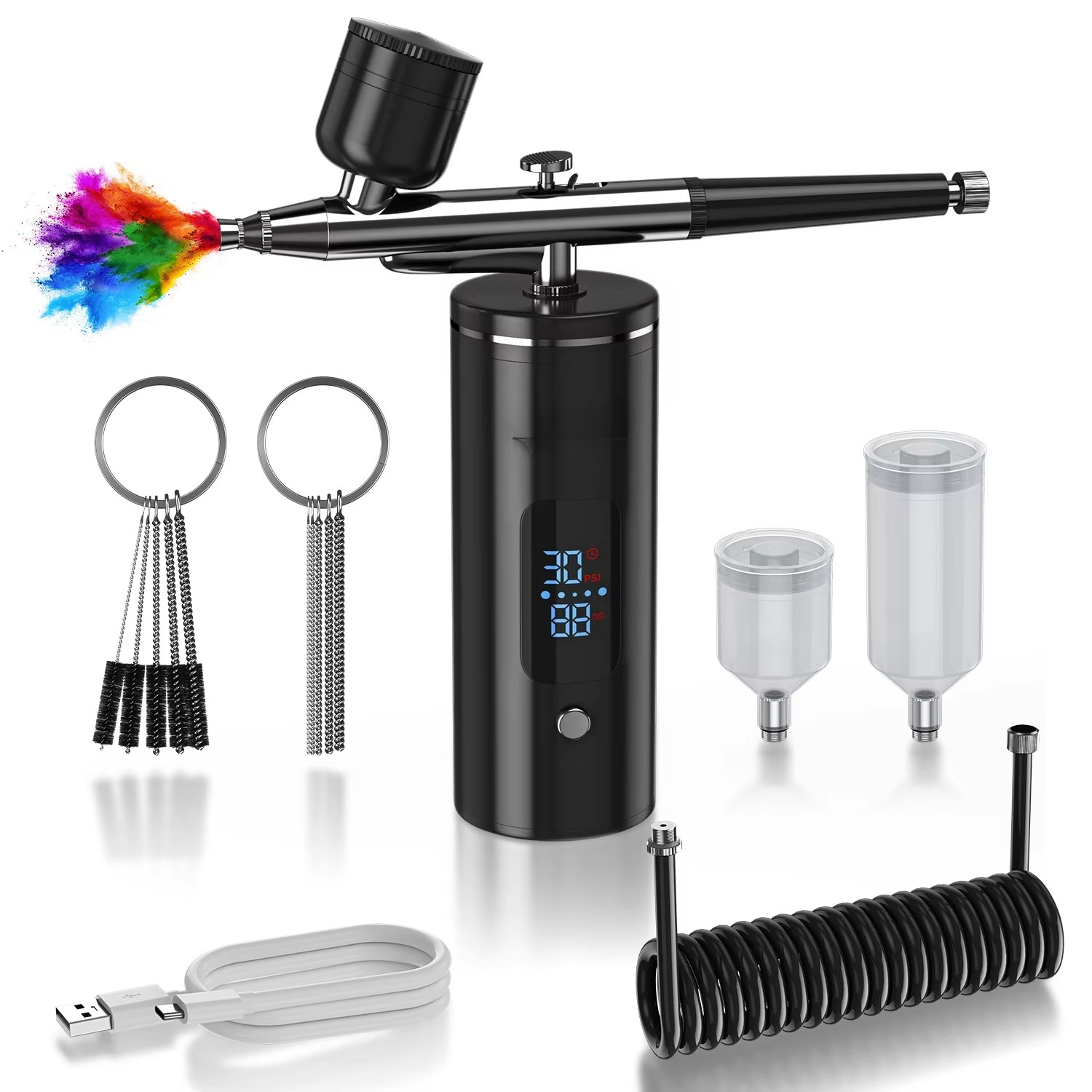 Rechargeable Cordless Airbrush - Airbrush Compressor Kit recension och pris