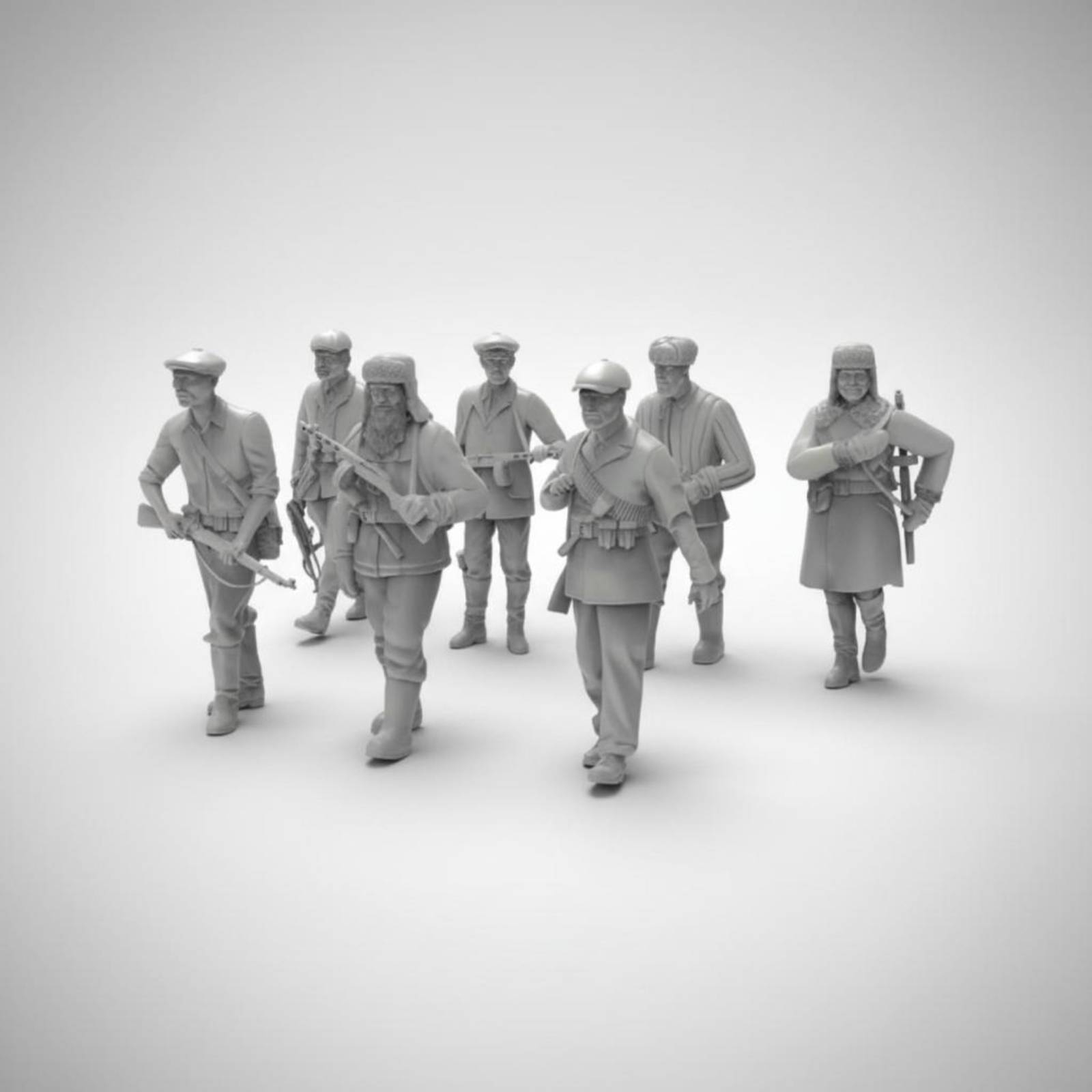 7 Pieces World War II Soldier  - Model Kit Figure recension och pris