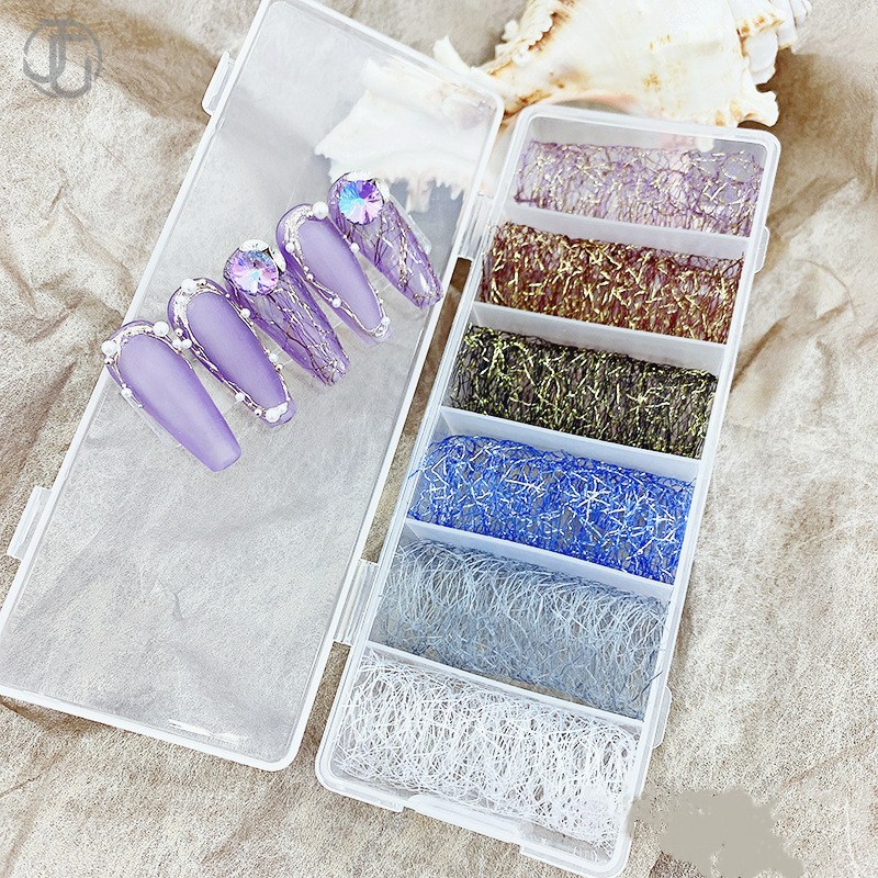 6 rolls Aurora Nail Foils for  - Waterslide Decal Paper recension och pris
