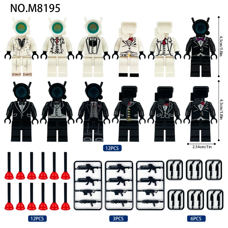 M8195 Suit monitor man buildin - Model Kit Zhao Yun recension och pris