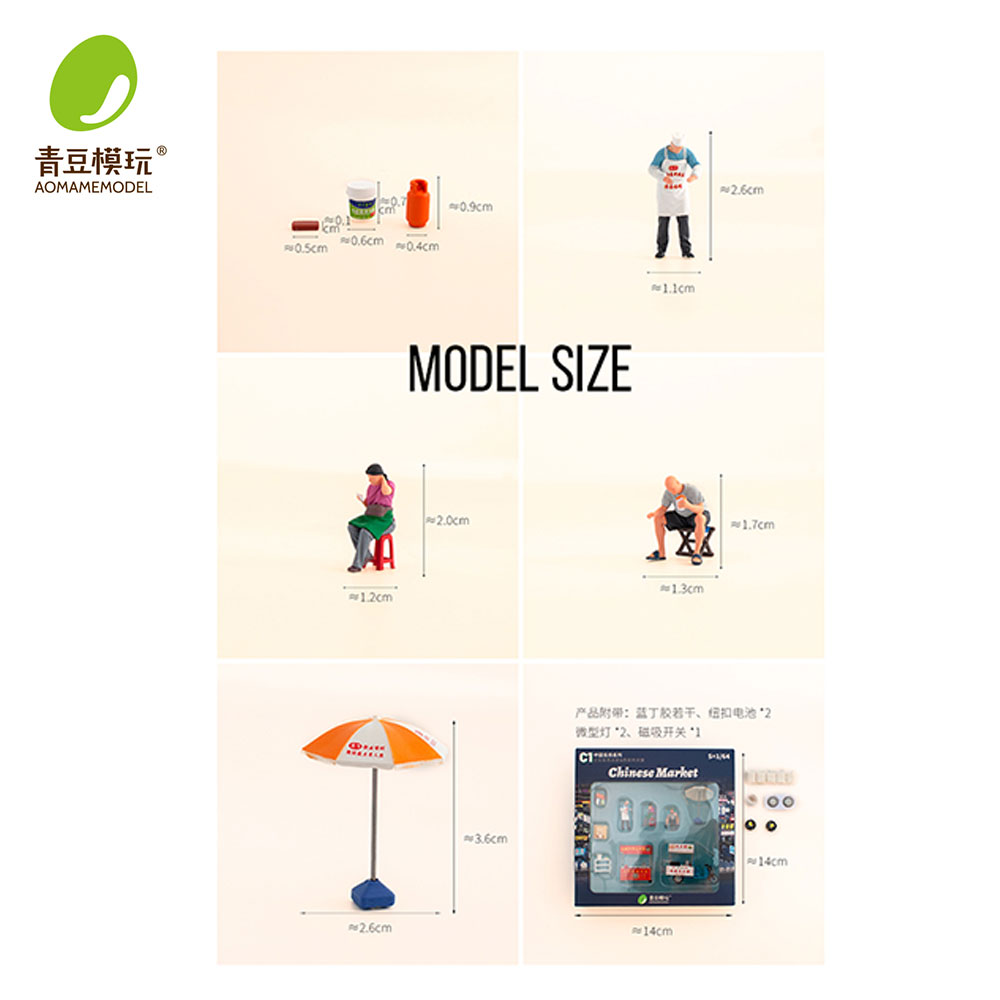 1/64 Night market s Model Kit- - Model Kit Resin recension och pris