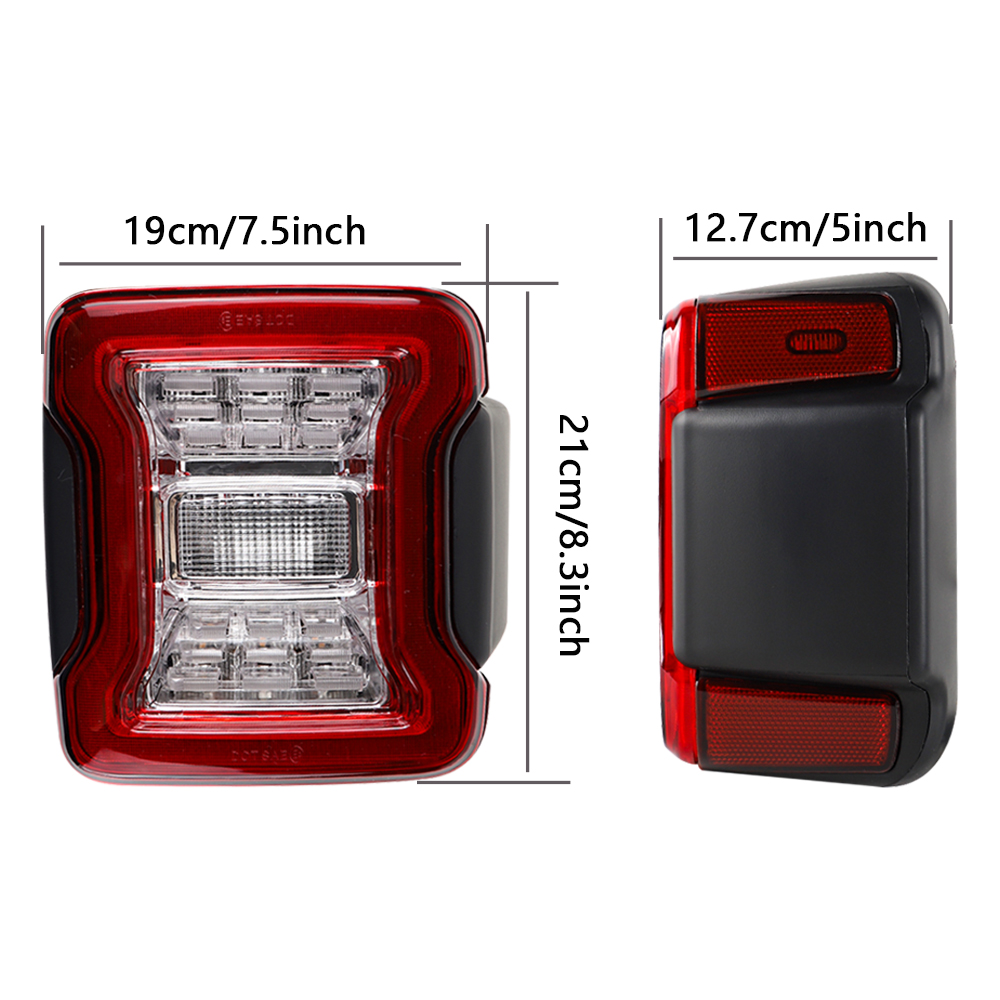 2x Car LED Tail Lights for Jee - Model Kit Jeep recension och pris