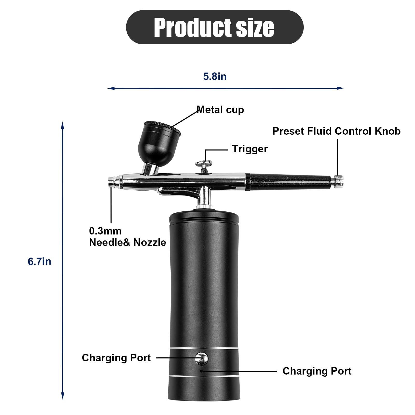 Airbrush Kit Rechargeable Cord - Airbrush Compressor Kit recension och pris
