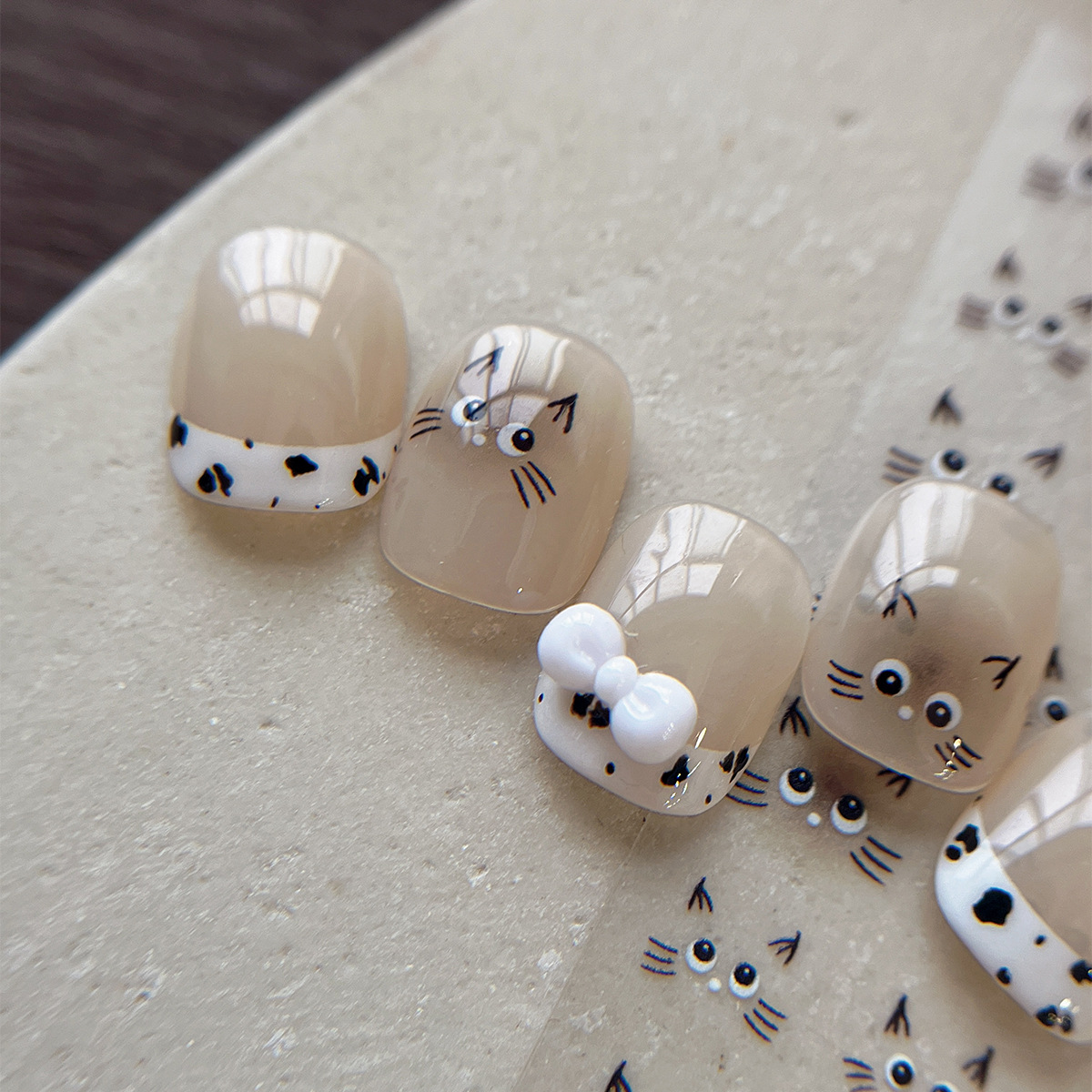Cute Cat Nail Sticker Water De - Waterslide Decal Paper recension och pris
