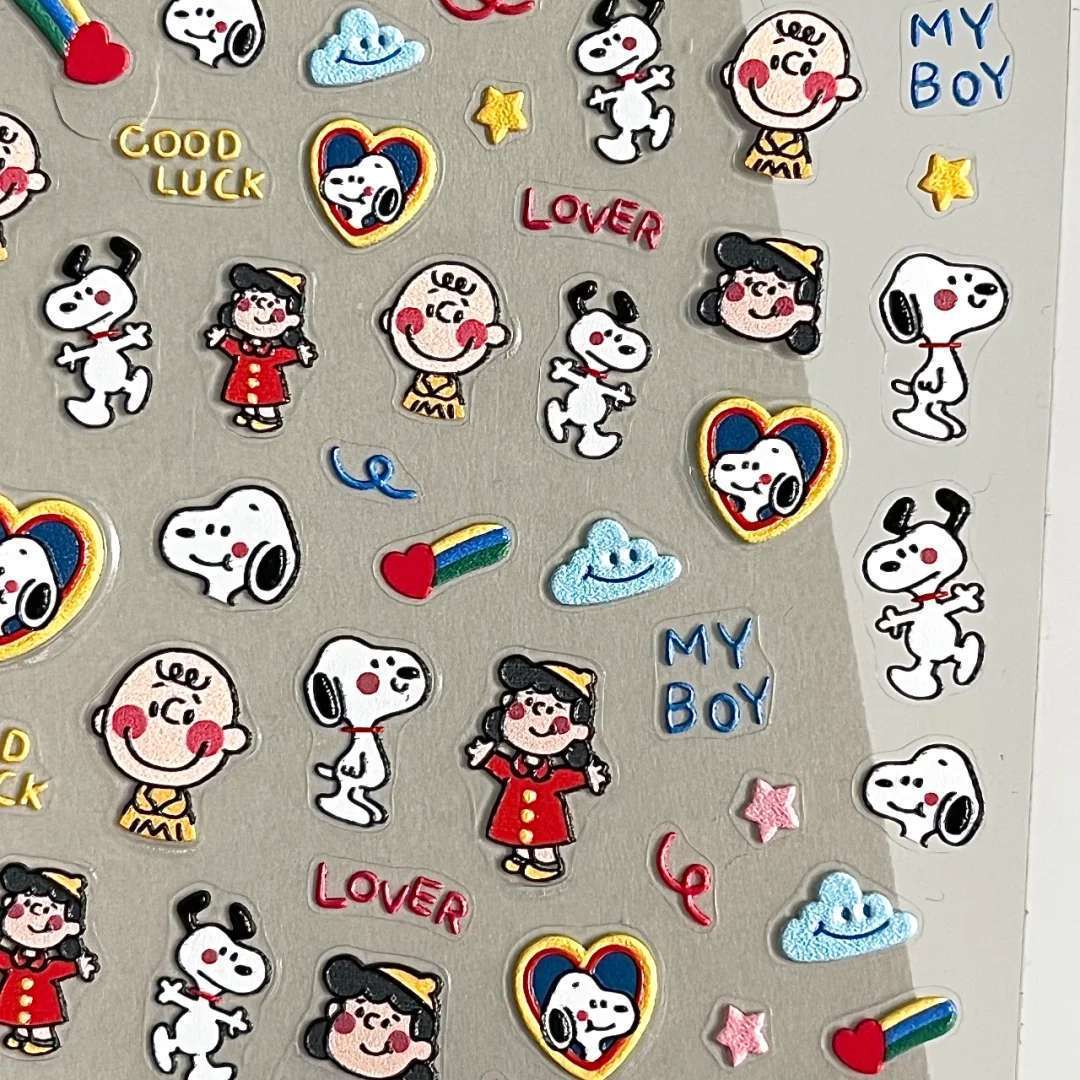 Cartoon Snoopy Embossed 3D Rel - Waterslide Decal Paper recension och pris